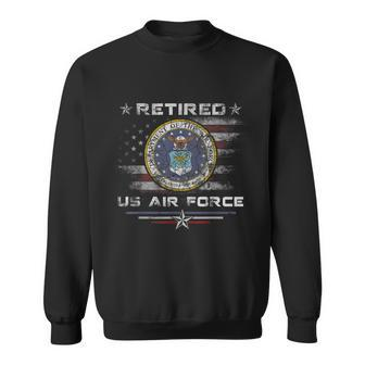 Retired Us Air Force Veteran Great Gift Thanksgiving Gift Graphic Design Printed Casual Daily Basic Sweatshirt - Thegiftio UK
