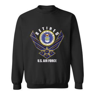 Retired Us Air Force Veteran Retirement Gift Sweatshirt - Monsterry UK