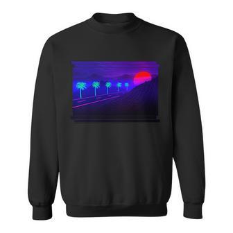 Retro 80S Vaporwave Sweatshirt - Monsterry CA