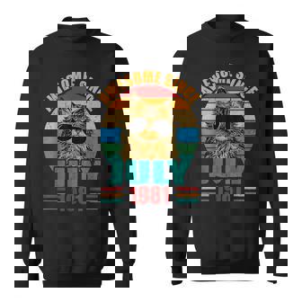Retro Awesome Since July 1981 41St Birthday 41 Years Old Sweatshirt - Seseable
