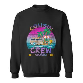 Retro Cousin Crew Vacation 2022 Beach Trip Family Matching Gift Sweatshirt - Monsterry