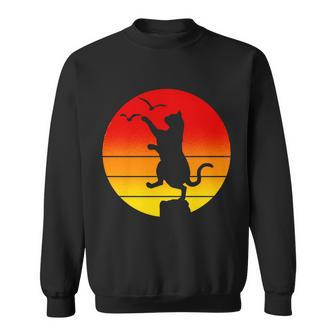 Retro Karate Cat 80S Movies Tshirt Sweatshirt - Monsterry UK