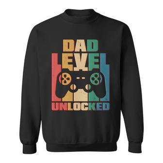 Retro New Dad Level Unlocked Video Gamer Tshirt Sweatshirt - Monsterry DE