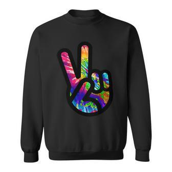 Retro Peace Sign Hand Tshirt Sweatshirt - Monsterry CA