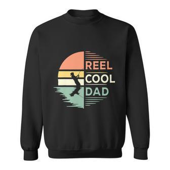 Retro Reel Cool Dad Fishing Fisherman Fisher Funny Bass Fisher Sweatshirt - Monsterry