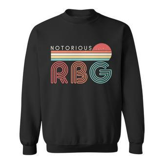 Retro Sun Notorious Rbg Ruth Bader Ginsburg Tribute Sweatshirt - Monsterry UK