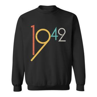 Retro Vintage 1942 80Th Birthday Sweatshirt - Monsterry DE