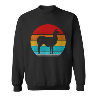 Retro Vintage Llama V2 Sweatshirt - Monsterry