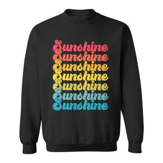 Retro Vintage Sunshine Sun Text Tshirt Sweatshirt - Monsterry AU