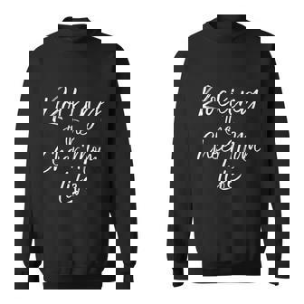 Rocking The Cheer Mom Life Great Gift Cute Cheerleader Mother Sweatshirt - Monsterry