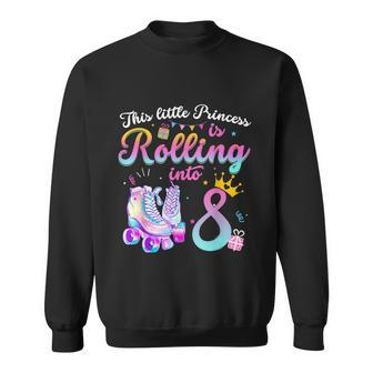 Roller Skate 8Th Birthday Shirt 8 Year Old Girl Party Outfit Sweatshirt - Monsterry UK