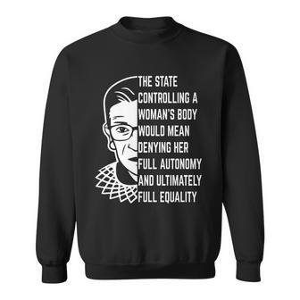 Ruth Bader Ginsburg Defend Roe V Wade Rbg Pro Choice Abortion Rights Feminism Sweatshirt - Monsterry DE