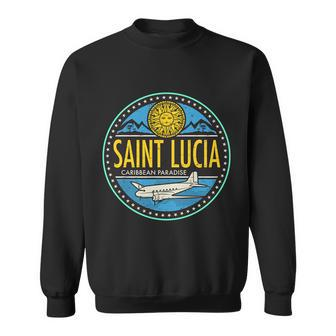 Saint Lucia Caribbean Paradise Sweatshirt - Monsterry