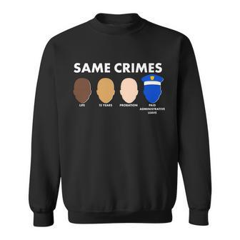 Same Crimes Black Lives Matter Tshirt Sweatshirt - Monsterry