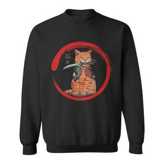 Samurai Cattana Emblem Sweatshirt - Thegiftio UK