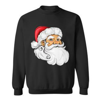 Santa Claus Head Tshirt Sweatshirt - Monsterry