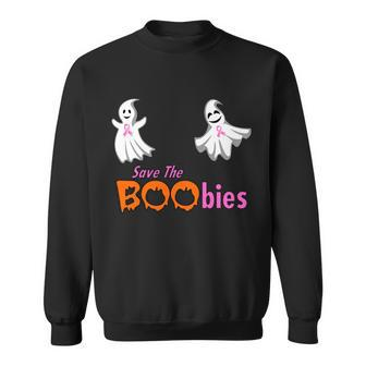Save The Boobies Halloween Ghost Sweatshirt - Thegiftio UK