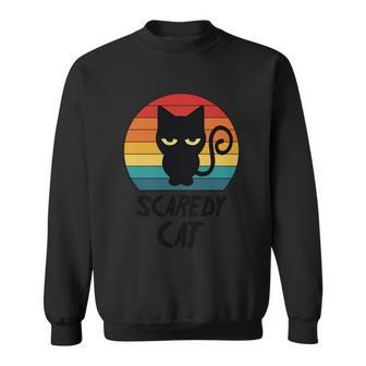 Scaredy Cat Halloween Quote V2 Sweatshirt - Monsterry AU