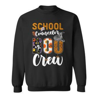 School Counselor Boo Crew Ghost Funny Halloween Matching Sweatshirt - Seseable