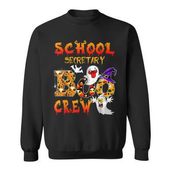 School Secretary Boo Crew Halloween School Men Women Kid Sweatshirt - Seseable