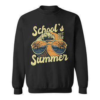 Schools Out For Summer For Teacher Cool Last Day Vintage Sweatshirt - Seseable