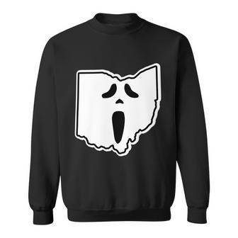 Scream Ohio Halloween Graphic Design Printed Casual Daily Basic Sweatshirt - Thegiftio UK