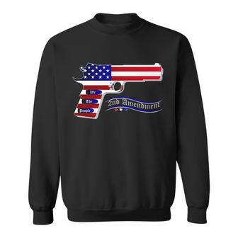 Second Amendment Support Hand Gun T-Shirt Graphic Design Printed Casual Daily Basic Sweatshirt - Thegiftio UK