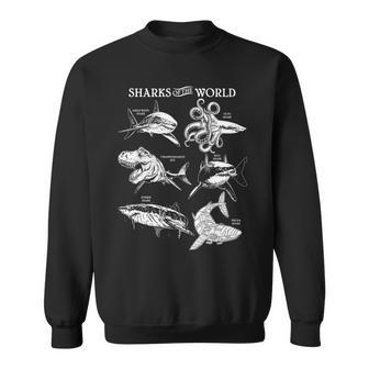 Sharks Of The World Sweatshirt - Monsterry
