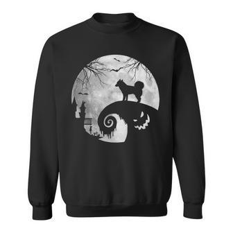 Siberian Husky And Moon Halloween Costume Dog Lover Funny Men Women Sweatshirt Graphic Print Unisex - Thegiftio UK