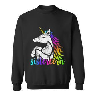 Sistercorn Unicorn Big Sister Girl N Women Christmas Sweatshirt - Thegiftio UK