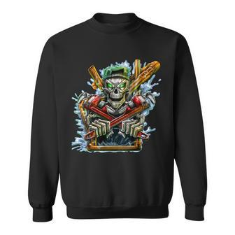 Skeleton Plumber Sweatshirt - Monsterry