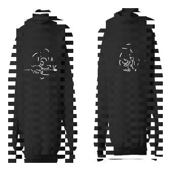 Skull Line Art Tshirt Sweatshirt - Monsterry