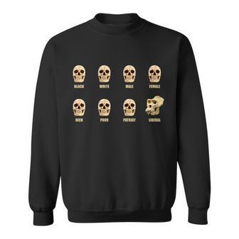Skulls Of Modern America Funny Liberal Monkey Skull Sweatshirt - Monsterry UK