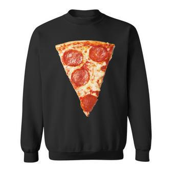 Slice Of Pepperoni Pizza Sweatshirt - Monsterry
