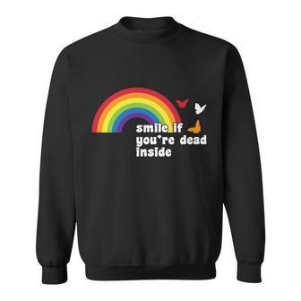 Smile If Youre Dead Inside Tshirt Sweatshirt - Monsterry UK