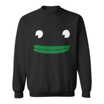 Smiling Friends Mr Frog Face Sweatshirt - Monsterry
