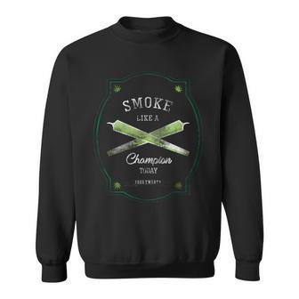 Smoke Like A Champion Sweatshirt - Monsterry UK