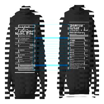 Snowflake Nutrition Facts Sweatshirt - Thegiftio