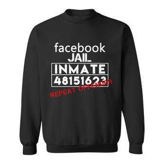 Social Media Jail Inmate Repeat Offender Sweatshirt - Monsterry UK