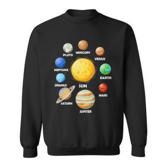 Solar System Planets Sun Mars Sweatshirt - Monsterry UK