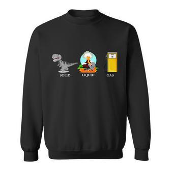 Solid Liquid Gas Dinosaur Sweatshirt - Monsterry UK