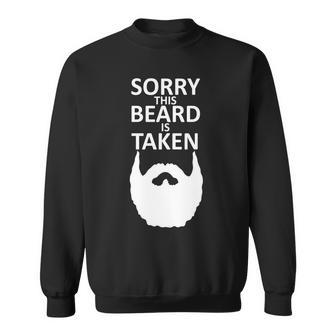 Sorry This Beard Is Taken T-Shirt Graphic Design Printed Casual Daily Basic Sweatshirt - Thegiftio UK
