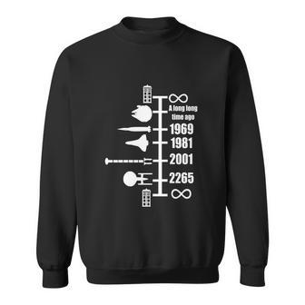 Spaceship Timeline Funny Sci Fi Star Retro Wars Trek Joke Cool Tshirt Sweatshirt - Monsterry CA