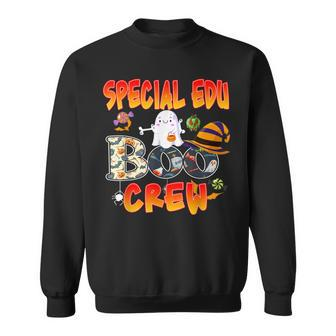 Special Edu Boo Crew Halloween Funny Ghost Teaching Sweatshirt - Seseable