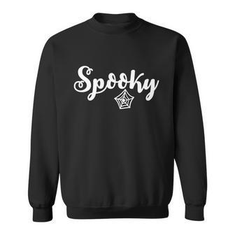 Spooky Spider Web Halloween Quote V2 Sweatshirt - Thegiftio UK