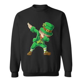 St Patricks Day Dabbing Leprechaun Boys Kids Men Dab Youth Sweatshirt - Monsterry AU