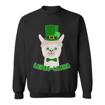 St Patricks Day Leprellama Sweatshirt - Monsterry