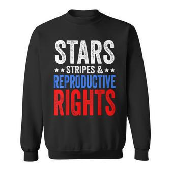 Stars Stripes And Reproductive Rights Women 4Th Of July Sweatshirt - Thegiftio UK