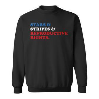 Stars Stripes Reproductive Rights American Flag 4Th Of July V6 Sweatshirt - Seseable