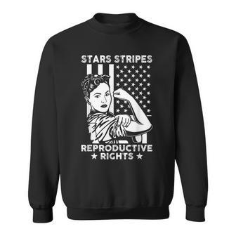 Stars Stripes Reproductive Rights American Flag 4Th Of July V8 Sweatshirt - Seseable